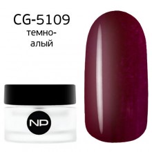 nano professional Gel - Гель классический цветной CG-5109 темно-алый 5мл