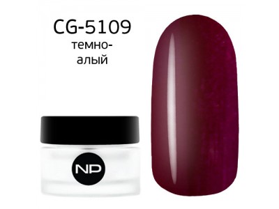 nano professional Gel - Гель классический цветной CG-5109 темно-алый 5мл