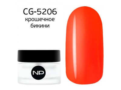 nano professional Gel - Гель классический цветной CG-5206 крошечное бикини 5мл