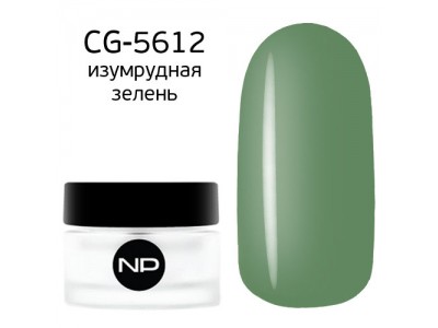 nano professional Gel - Гель классический цветной CG-5612 изумрудная зелень 5мл