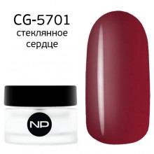 nano professional Gel - Гель классический цветной CG-5701 стеклянное сердце 5мл