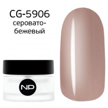 nano professional Gel - Гель классический цветной CG-5906 серовато-бежевый 5мл