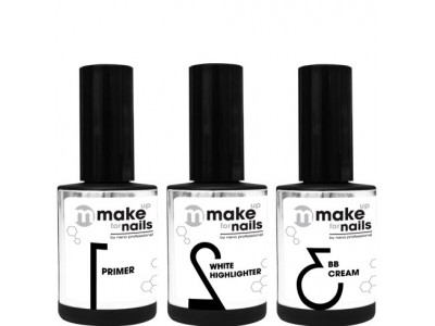 nano professional make up for nails - Набор гелей Basic Set 15 + 15 + 15мл