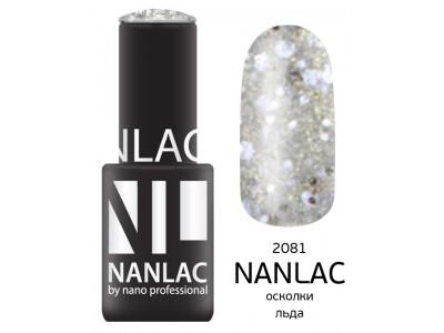 nano professional Nanlac - Гель-лак Эффекты NL 2081 осколки льда 6мл