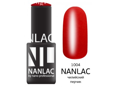 nano professional Nanlac - Гель-лак Эмаль NL 1004 чилийский перчик 6мл