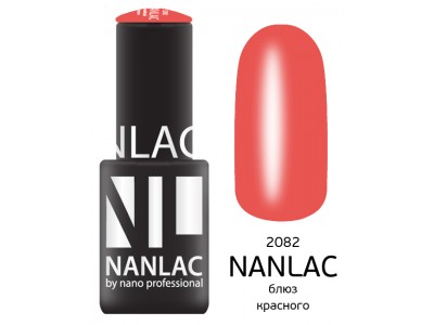 nano professional Nanlac - Гель-лак Эмаль NL 2082 блюз красного 6мл