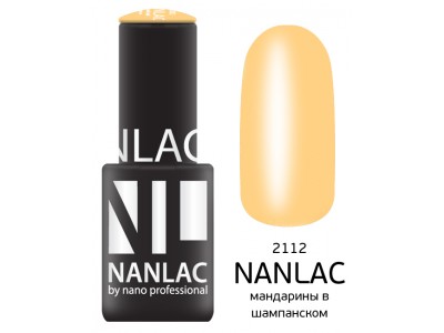 nano professional Nanlac - Гель-лак Эмаль NL 2112 мандарины в шампанском 6мл