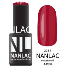 nano professional Nanlac - Гель-лак Эмаль NL 2154 вишневый флауш 6мл
