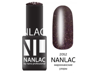 nano professional Nanlac - Гель-лак Мерцающая эмаль NL 2052 марокканские узоры 6мл