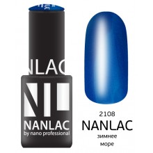 nano professional Nanlac - Гель-лак Мерцающая эмаль NL 2108 зимнее море 6мл
