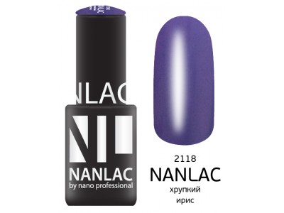 nano professional Nanlac - Гель-лак Мерцающая эмаль NL 2118 хрупкий ирис 6мл