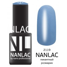 nano professional Nanlac - Гель-лак Мерцающая эмаль NL 2119 пикантный розмарин 6мл