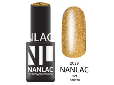 nano professional Nanlac - Гель-лак Металлик NL 2028 луч заката 6мл