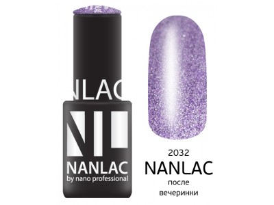 nano professional Nanlac - Гель-лак Металлик NL 2032 после вечеринки 6мл