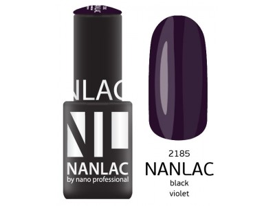 nano professional Nanlac - Гель-лак NL 2185 Black Violet 6мл