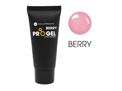 nano professional Progel Berry - Гель для моделирования ногтей Тёплый Розовый 30мл