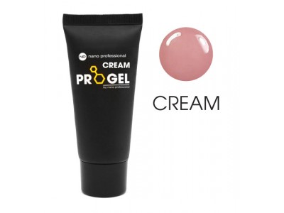nano professional Progel Cream - Гель для моделирования ногтей Натурально-розовый 30мл