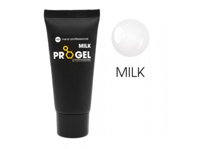 nano professional Progel Milk - Гель для моделирования ногтей Молочный 30мл
