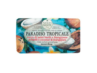 Nesti Dante Paradiso Tropicale St. Bath Coconut & Frangipane - Мыло Кокос и Франжипани (очищение и увлажнение) 250мл