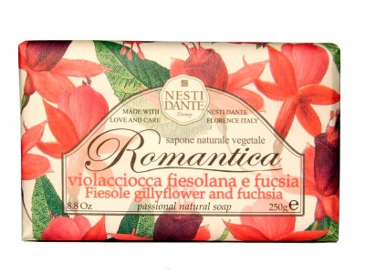 Nesti Dante Romantica Fiesole Gillyflower & Fuchsia - Мыло Ароматы Фиезоле и Фуксия 250мл