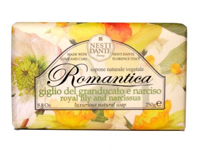 Nesti Dante Romantica Royal Lily & Narcissus - Мыло Королевская Лилия и Нарцисс 250мл