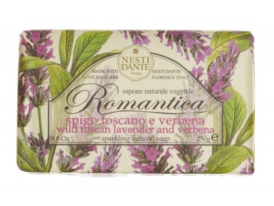 Nesti Dante Romantica Wild Tuscan Lavender & Verbena - Мыло Дикая Тосканская Лаванда и Вербена 250мл
