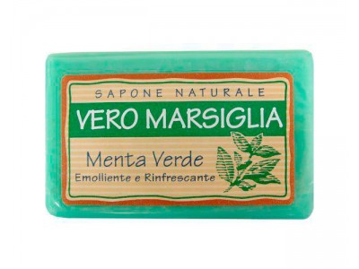 Nesti Dante Vero Marsiglia Menta Verde - Мыло для лица и тела Зелёная Мята 150гр