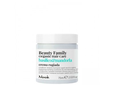 Nook Beauty Family Basilico & Mandorla Crema Rugiada - Крем-кондиционер для сухих и тусклых волос 75мл