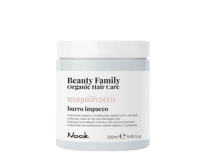Nook Beauty Family Maqui & Cocco Burro Impacco - Восстанавливающая маска для сухих и поврежденных волос 250мл