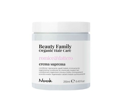 Nook Beauty Family Romice & Dattero Crema Suprema - Восстанавливающий крем-кондиционер для химически обработанных волос 250мл