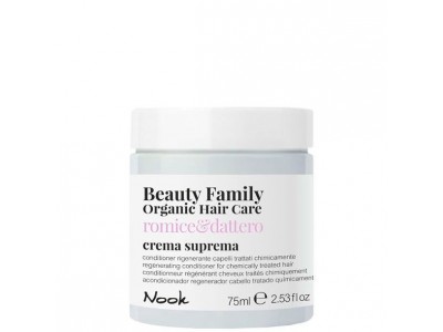 Nook Beauty Family Romice & Dattero Crema Suprema - Восстанавливающий крем-кондиционер для химически обработанных волос 75мл