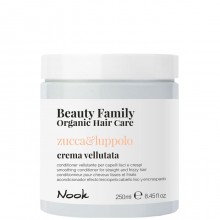 Nook Beauty Family Zucca & Luppolo Crema Vellutata - Крем-кондиционер разглаживающий для прямых и вьющихся волос 250мл