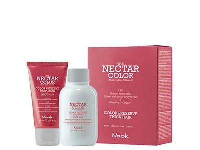 Nook The Nectar Color Preserve Kit Thick - Маска + Шампунь для ухода за окрашенными Плотными волосами 50 + 100мл