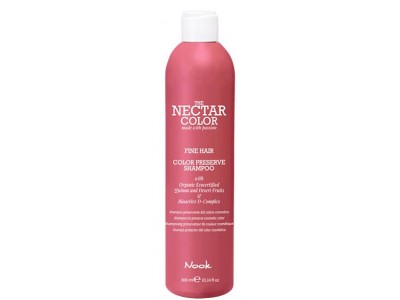 Nook The Nectar Color Preserve Shampoo Fine - Шампунь для ухода за окрашенными Тонкими волосами 300мл