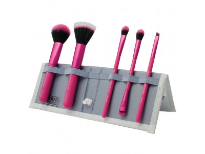 Royal & Langnickel Moda Perfect Mineral Set Pink - Набор кистей для макияжа в чехле Розовый 5шт