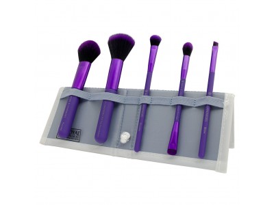 Royal & Langnickel Moda Perfect Mineral Set Purple - Набор кистей для макияжа в чехле Фиолетовый 5шт