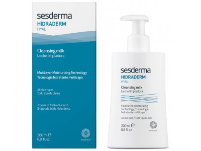 Sesderma Hidraderm Hyal Cleansing milk - Молочко очищающее для лица с гиалуроновой кислотой 200мл