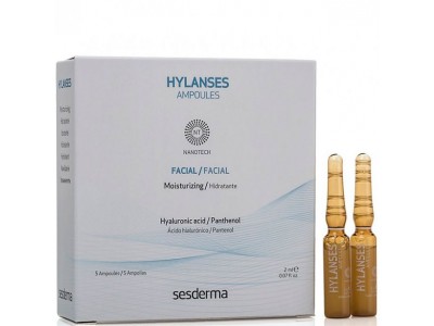 Sesderma Hylanses Ampoules Facial - Увлажняющее средство в ампулах 5 x 2мл