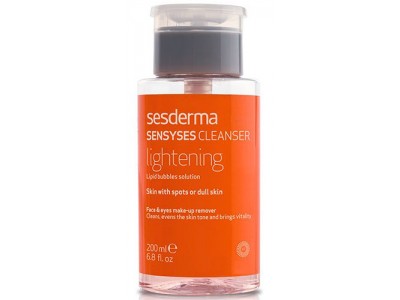 Sesderma Sensyses Cleanser Lightening - Липосомальный лосьон для снятия макияжа для пигментированной и тусклой кожи 200мл