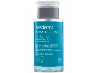 Sesderma Sensyses Cleanser Sebum - Липосомальный лосьон для снятия макияжа для жирной и склонной к акне кожи 200мл