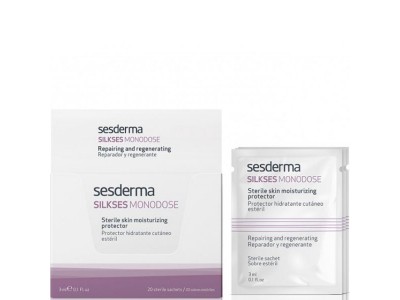Sesderma Silkses Monodose Sterile skin moisturizing protector - Увлажняющий крем-протектор в индивидуальных упаковках 20 x 3мл
