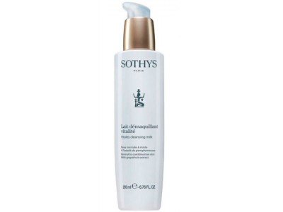Sothys Essential Vitality cleansing milk - Очищающее молочко для нормальной и комбинированной кожи с Экстрактом Грейпфрута 200мл