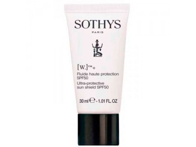 Sothys [W.]™+ Fluide haule protection SPF50 - Ультразащитная эмульсия для лица СЗФ 50, 30мл