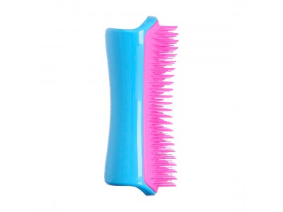 PET TEEZER De-Shedding & Dog Grooming Brush Pink & Blue - Расческа для вычесывания шерсти Розовый/голубой 63 х 150мм