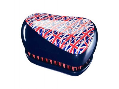 TANGLE TEEZER Compact Styler Cool Britannia - Щетка для волос компактная Синий/Красный 90 х 68 х 50мм