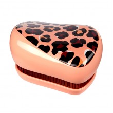 TANGLE TEEZER Compact Styler Apricot Leopard - Щетка для волос компактная Персиковый 90 х 68 х 50мм
