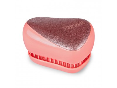 TANGLE TEEZER Compact Styler Coral Glitter - Щетка для волос компактная Перламутровый/Розовый 90 х 68 х 50мм