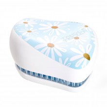 TANGLE TEEZER Compact Styler Dreamy Daisies - Щетка для волос компактная Белый/Голубой 90 х 68 х 50мм
