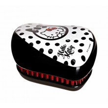 TANGLE TEEZER Compact Styler Hello Kitty Black - Щетка для волос компактная Белый/Чёрный 90 х 68 х 50мм