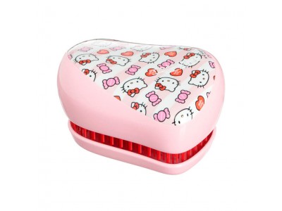 TANGLE TEEZER Compact Styler Hello Kitty Candy Stripes - Щетка для волос компактная Розовый 90 х 68 х 50мм